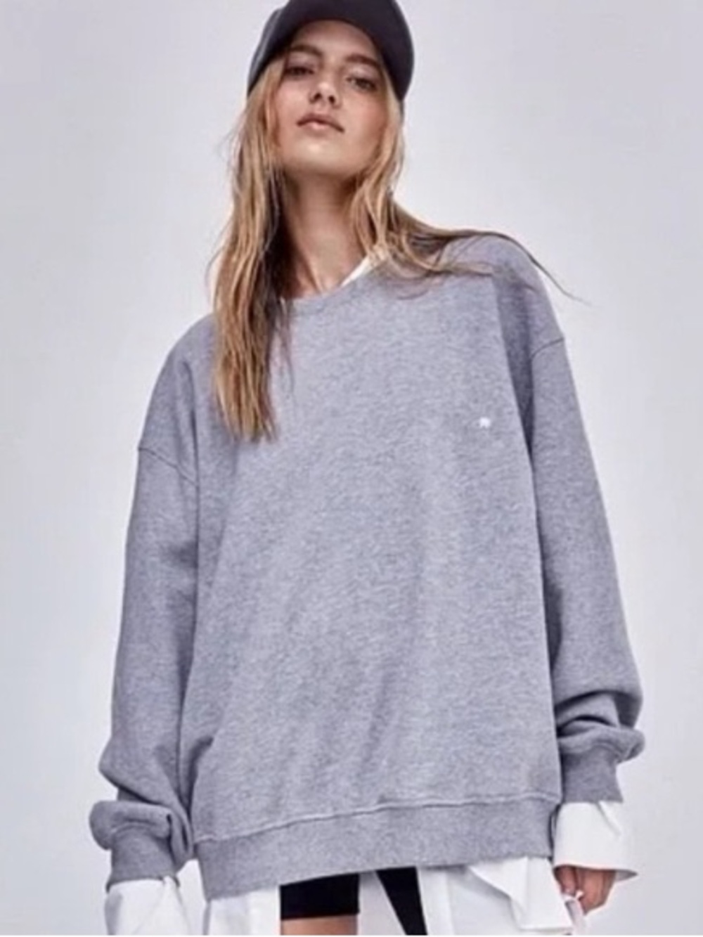 For Love & Lemons Alex Flower Embroidered Crewneck Size M
